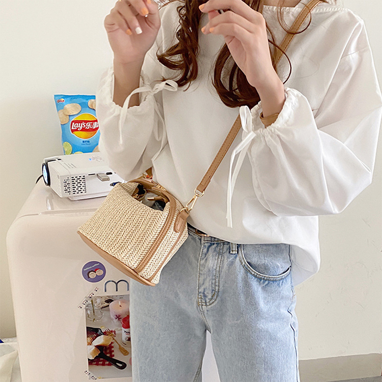 かごバック レディース ハンドバッグ ショルダーバッグ ミニバッグ 編みバッグ 編み へそ出し 小さめ フィット Dazzle ダズル