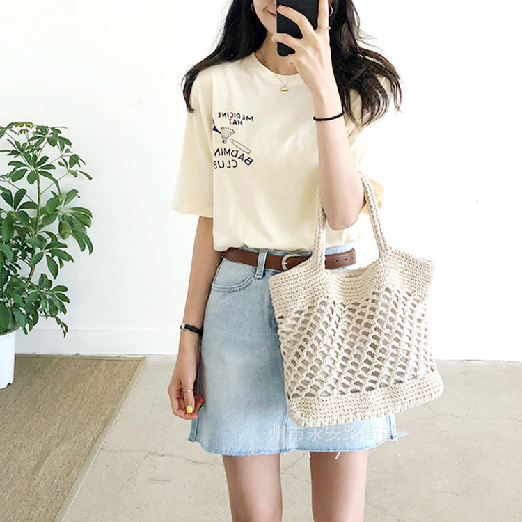 編みバッグ レディース トートバッグ 編み かごバッグ ビーチ ロープ ネット ジョイフィール joyfeel
