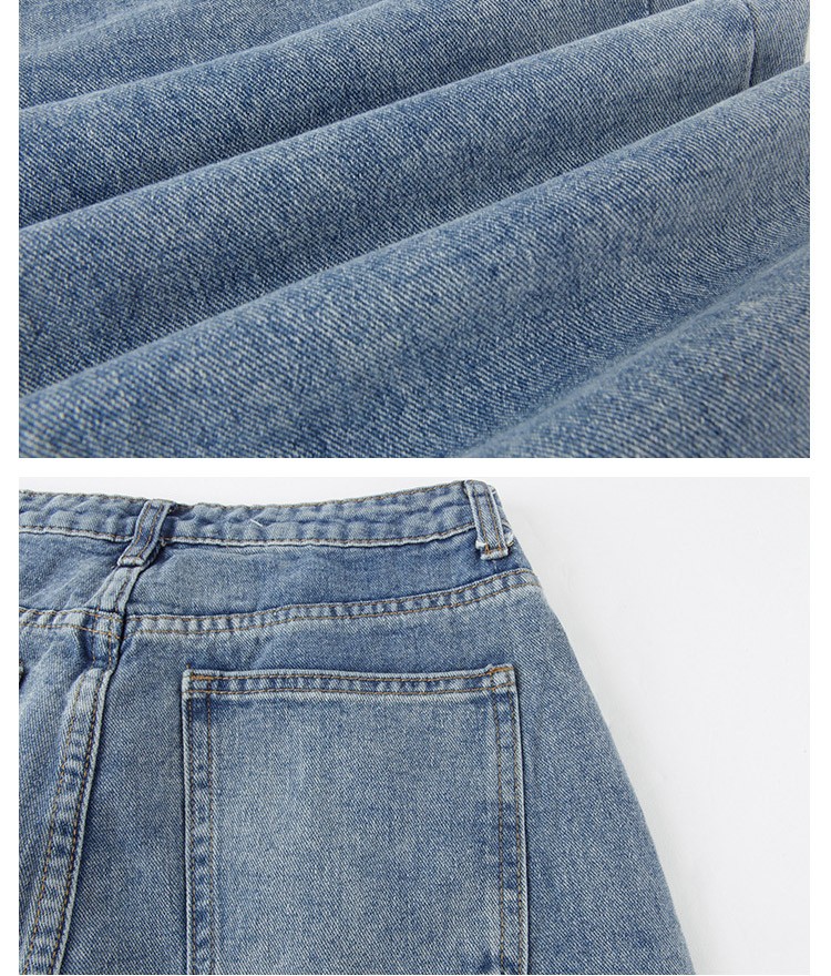 デニム ワイド ギャザー ロング ハイウエスト レディース 韓国ファッション Dazzle ダズル