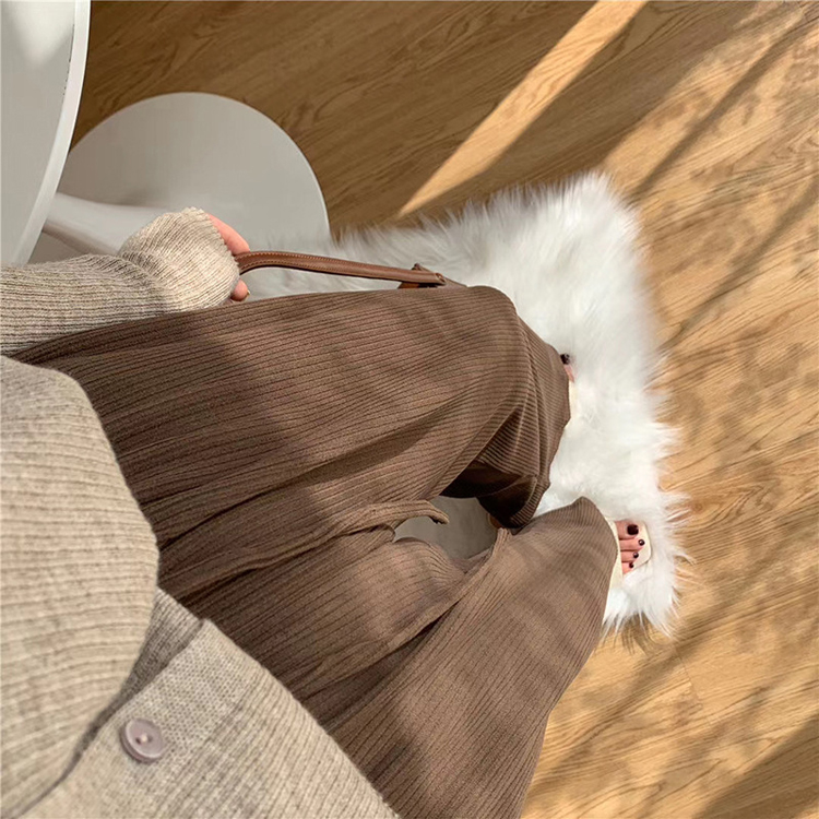 ワイドパンツ ゴム レディース ゆったり ロングパンツ くすみカラー 韓国 送料無料 ジョイフィール joyfeel