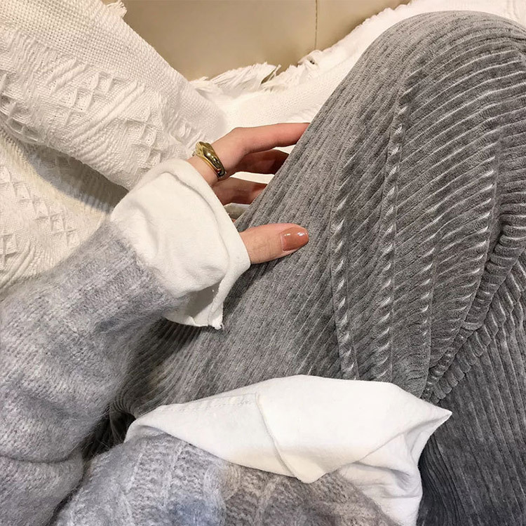 コーデュロイ パンツ レディース ハイウエスト ストレート 韓国 送料無料 Dazzle ダズル