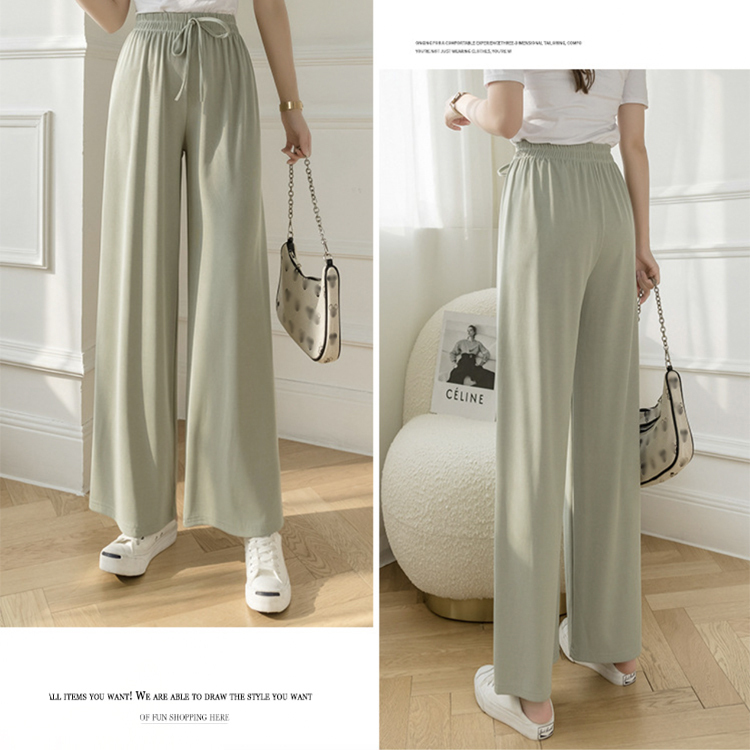 ワイドパンツ レディース ロング ロングパンツ 無地 ストレート パンツ ゆったり おしゃれ 薄手 春 夏 カジュアル ウエストゴム 楽ちん ストレッチ ジョイフィール joyfeel