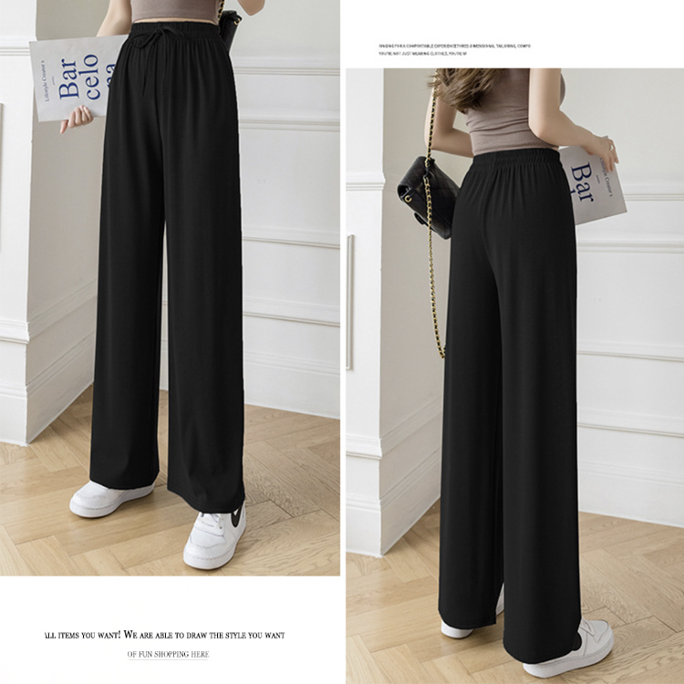 ワイドパンツ レディース ロング ロングパンツ 無地 ストレート パンツ ゆったり おしゃれ 薄手 春 夏 カジュアル ウエストゴム 楽ちん ストレッチ ジョイフィール joyfeel