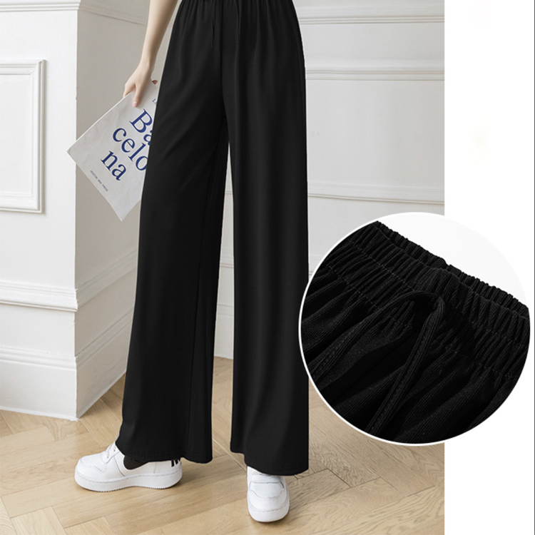 ワイドパンツ レディース ロング ロングパンツ 無地 ストレート パンツ ゆったり おしゃれ 薄手 春 夏 カジュアル ウエストゴム 楽ちん ストレッチ ジョイフィール joyfeel