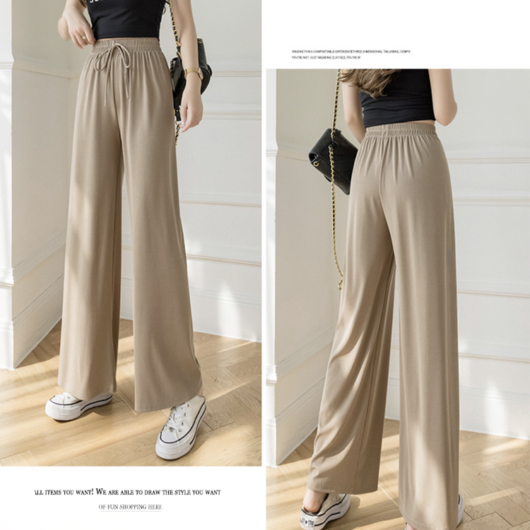 ワイドパンツ レディース ロング ロングパンツ 無地 ストレート パンツ ゆったり おしゃれ 薄手 春 夏 カジュアル ウエストゴム 楽ちん ストレッチ ジョイフィール joyfeel
