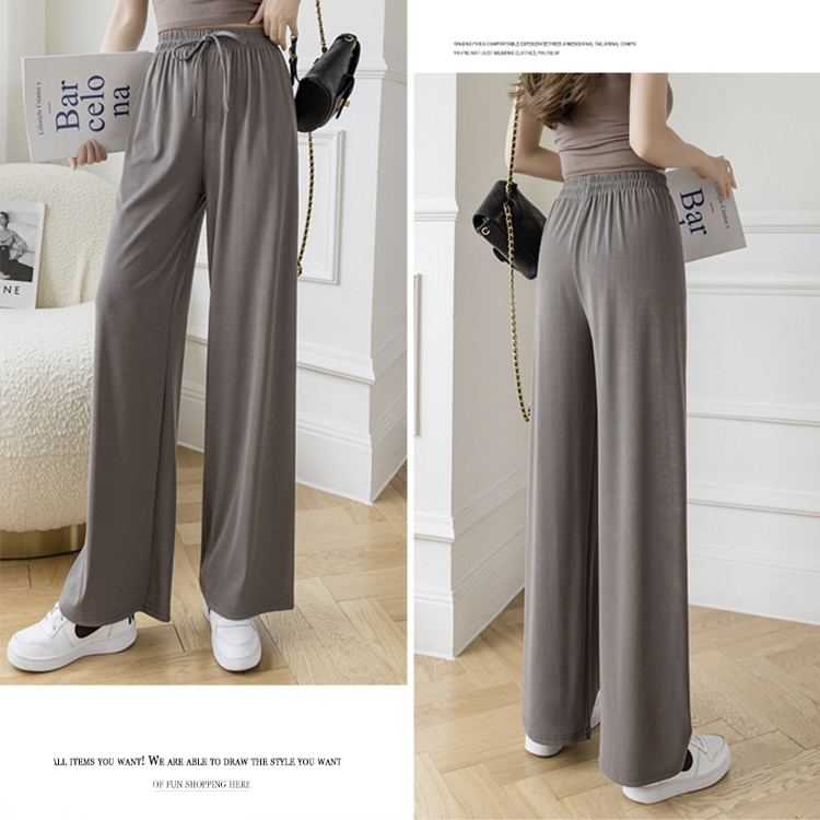 ワイドパンツ レディース ロング ロングパンツ 無地 ストレート パンツ ゆったり おしゃれ 薄手 春 夏 カジュアル ウエストゴム 楽ちん ストレッチ ジョイフィール joyfeel