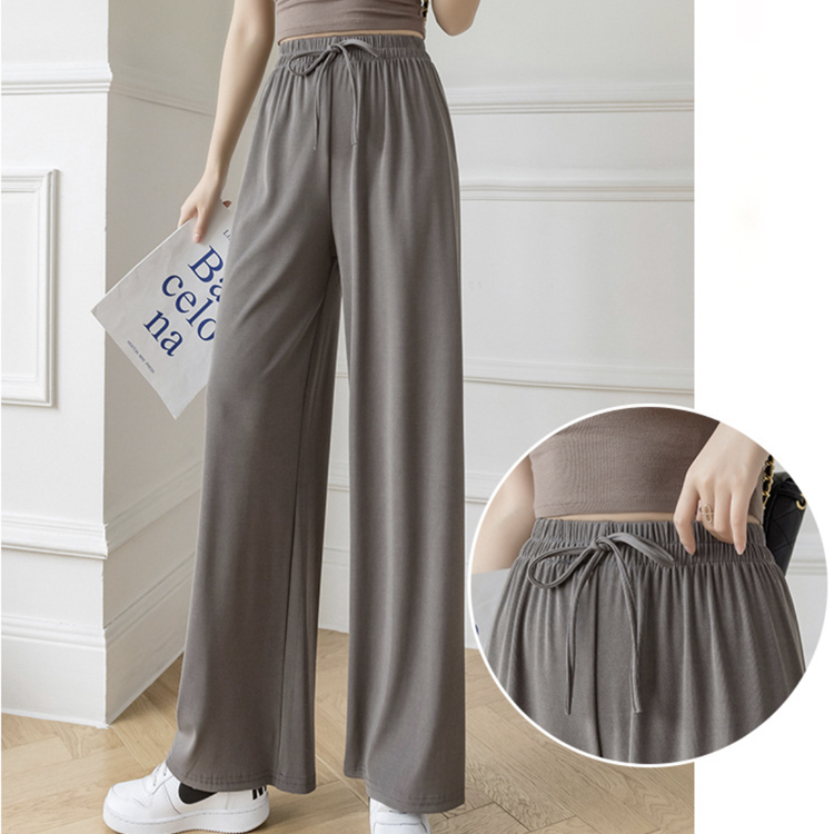 ワイドパンツ レディース ロング ロングパンツ 無地 ストレート パンツ ゆったり おしゃれ 薄手 春 夏 カジュアル ウエストゴム 楽ちん ストレッチ ジョイフィール joyfeel