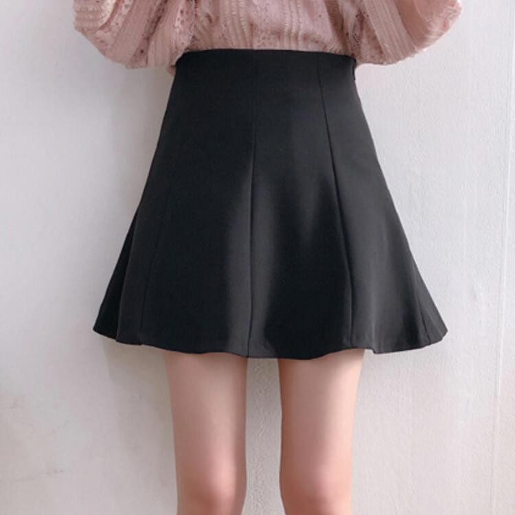 ミニスカート レディース Aライン ショート丈 スカート ハイウエスト 韓国 送料無料 Dazzle ダズル
