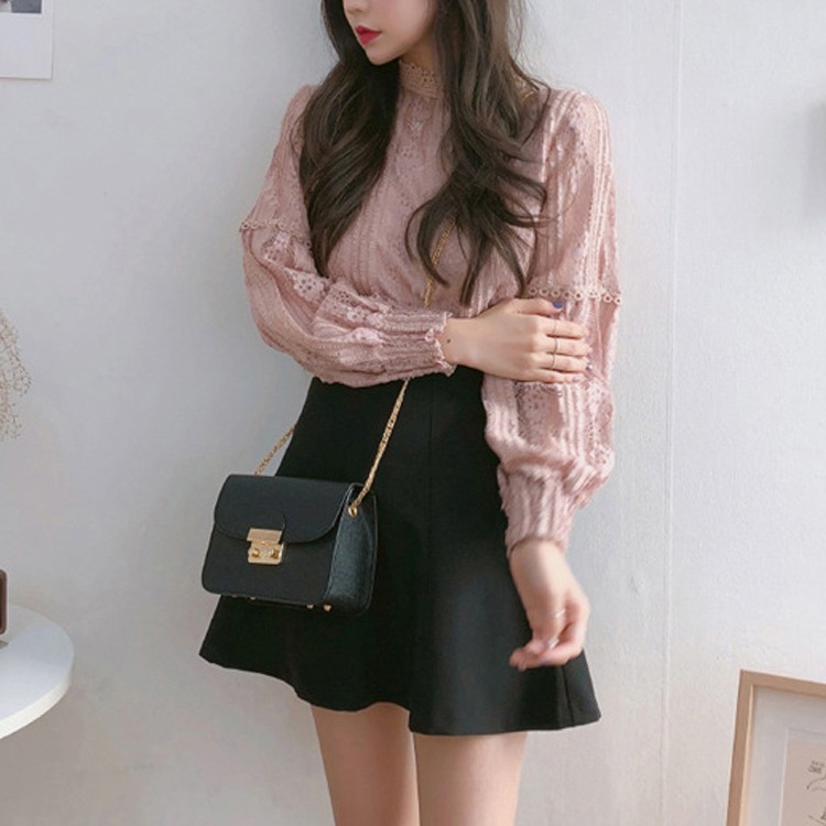 ミニスカート レディース Aライン ショート丈 スカート ハイウエスト 韓国 送料無料 Dazzle ダズル