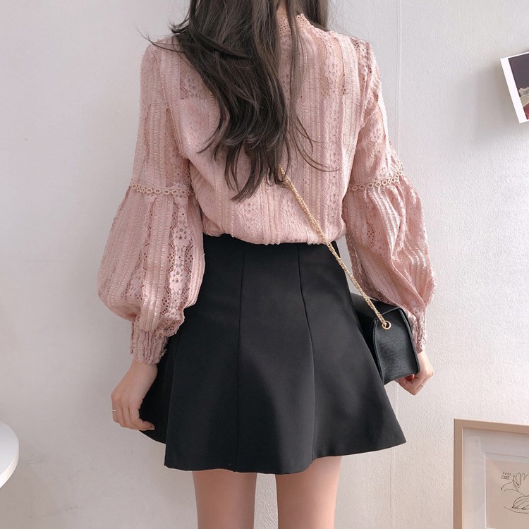 ミニスカート レディース Aライン ショート丈 スカート ハイウエスト 韓国 送料無料 Dazzle ダズル