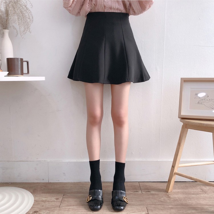 ミニスカート レディース Aライン ショート丈 スカート ハイウエスト 韓国 送料無料 Dazzle ダズル