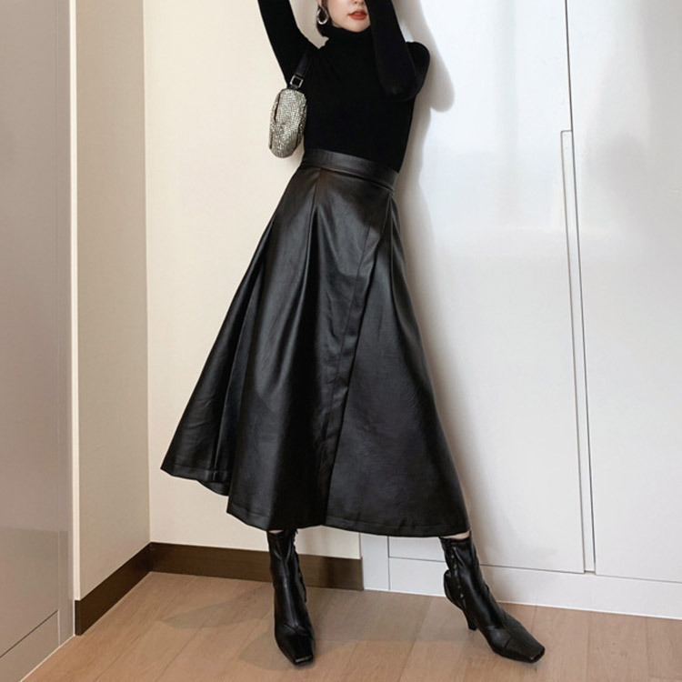 ザースカート レディース フレア Aライン スリット 個性的 韓国 送料無料 Dazzle ダズル