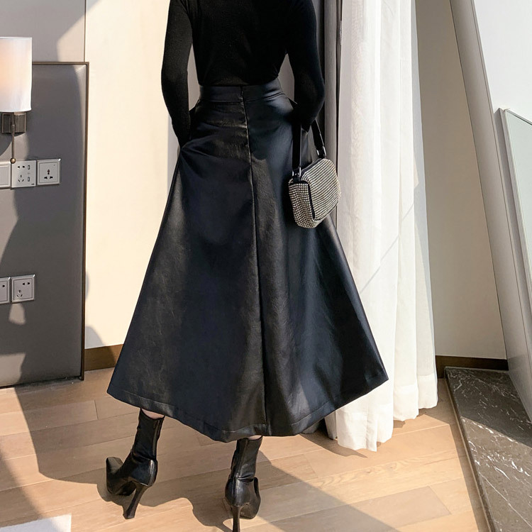 ザースカート レディース フレア Aライン スリット 個性的 韓国 送料無料 Dazzle ダズル