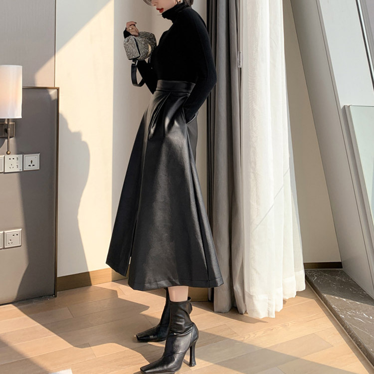 ザースカート レディース フレア Aライン スリット 個性的 韓国 送料無料 Dazzle ダズル