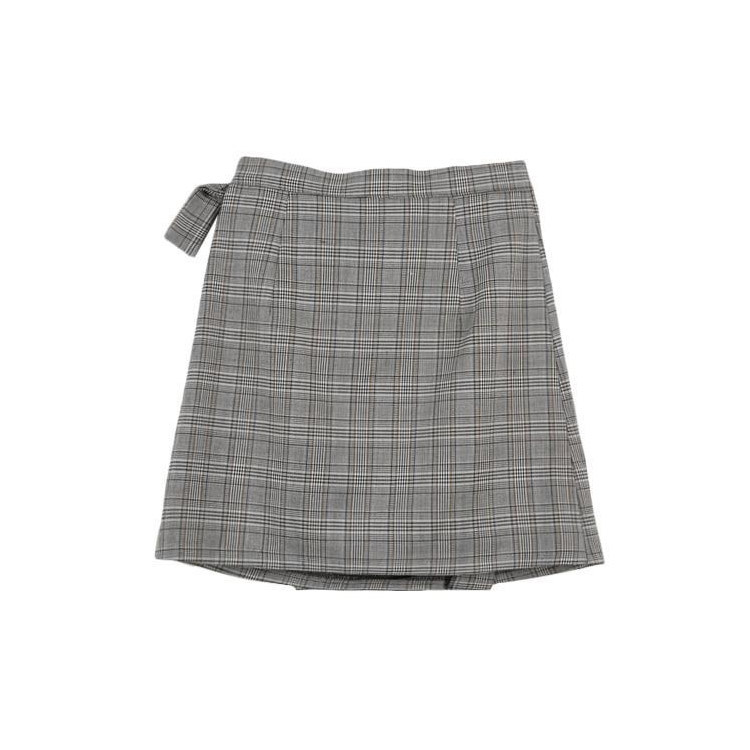 スカート チェック柄 レディース 台形 韓国 送料無料 Dazzle ダズル