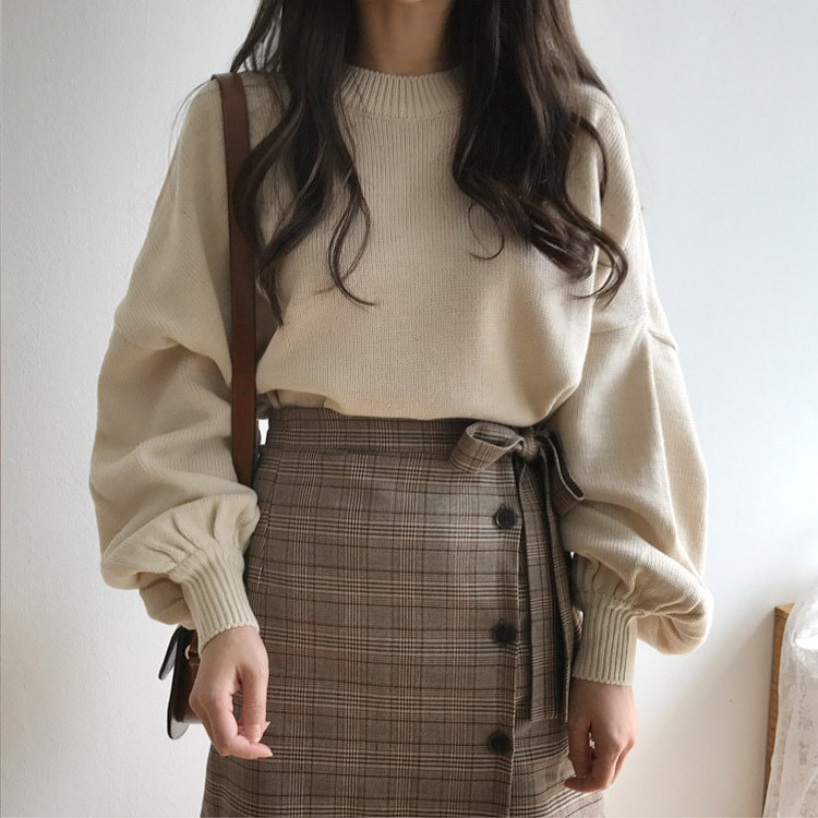 スカート チェック柄 レディース 台形 韓国 送料無料 Dazzle ダズル