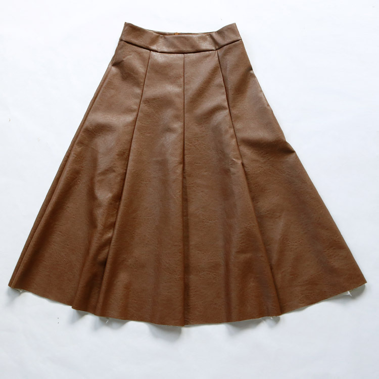 レザースカート レディース ミモレ丈 レザー 韓国 送料無料 Dazzle ダズル