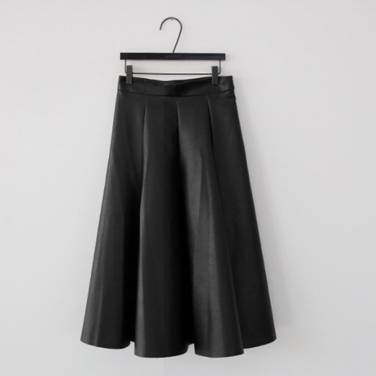 レザースカート レディース ミモレ丈 レザー 韓国 送料無料 Dazzle ダズル