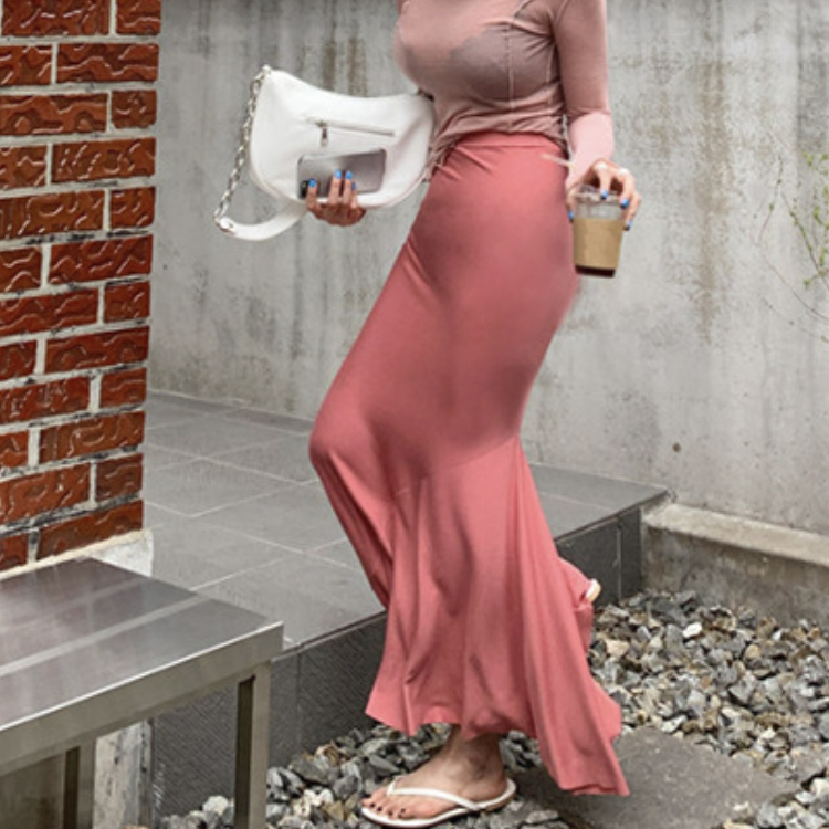 ロングスカート レディース マーメイド スカート マキシ丈 マキシスカート マーメイドスカート タイト ストレッチ セクシー エレガント 夏 春 黒 グレー ジョイフィール joyfeel