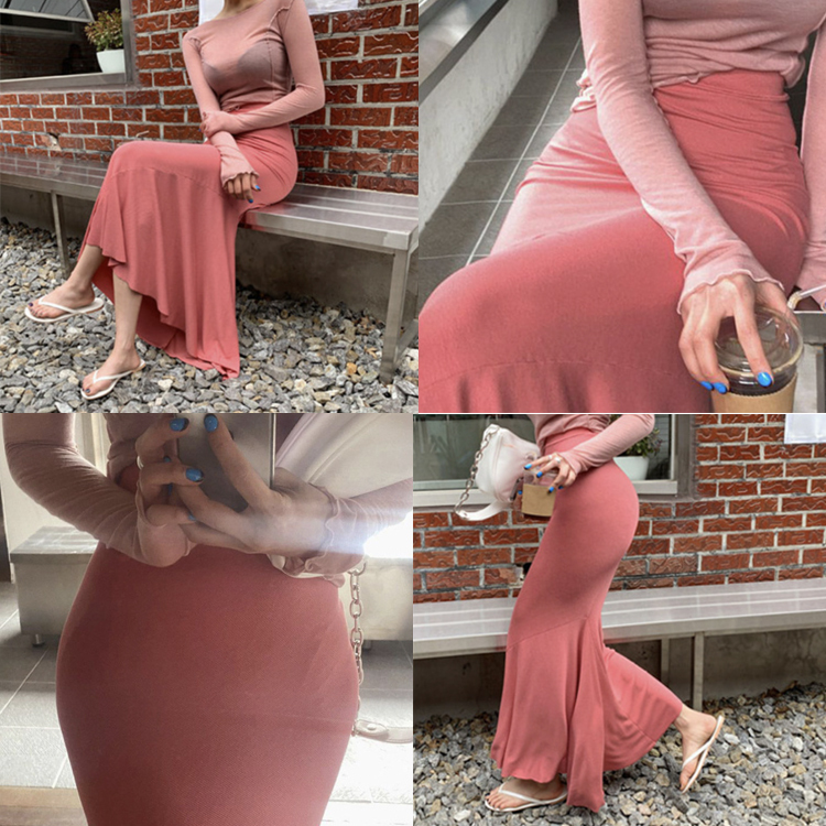 ロングスカート レディース マーメイド スカート マキシ丈 マキシスカート マーメイドスカート タイト ストレッチ セクシー エレガント 夏 春 黒 グレー ジョイフィール joyfeel
