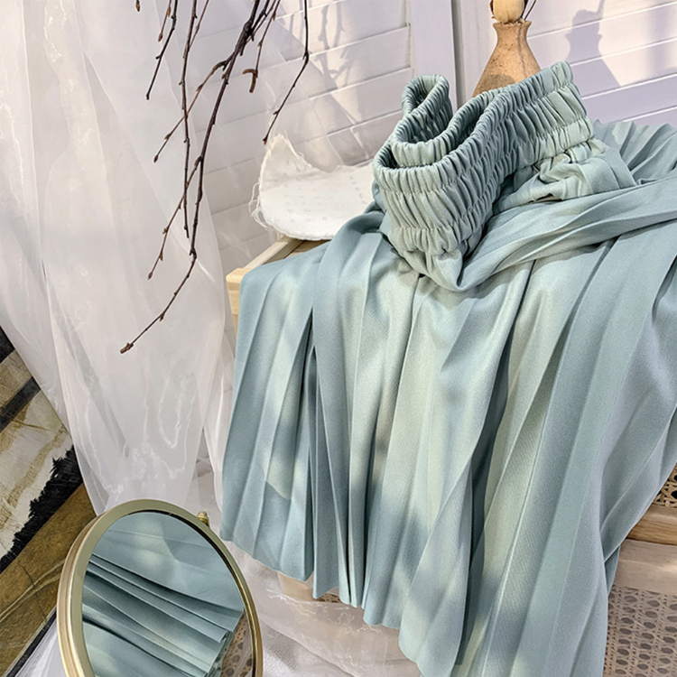 プリーツスカート レディース スカート プリーツ セミロング 春 夏 ハイウエスト ゴム ウエストゴム キャンディカラー ビビット ハイウエスト ミモレ丈 Dazzle ダズル