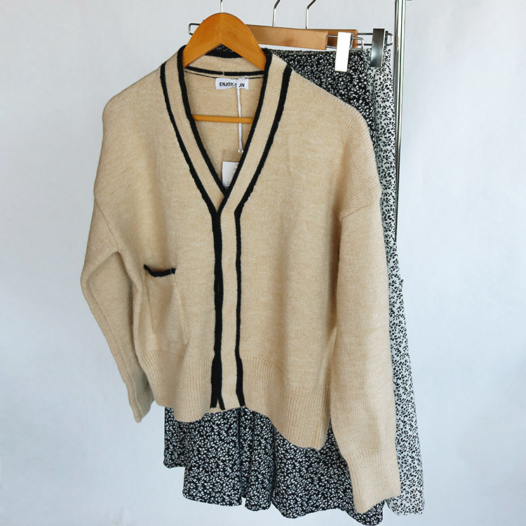 カーディガン 秋冬 レディース ニットカーディガン オフィス 韓国 送料無料 Dazzle ダズル