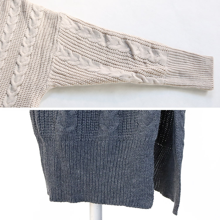 ロングカーディガン レディース ケーブル編み ケーブルニット 秋冬 韓国 Dazzle ダズル