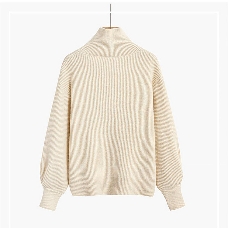 カーディガン レディース ハイネック セーター ショート丈 韓国 Dazzle ダズル