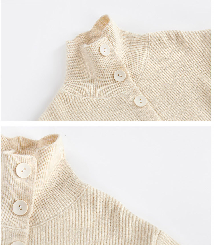 カーディガン レディース ハイネック セーター ショート丈 韓国 Dazzle ダズル