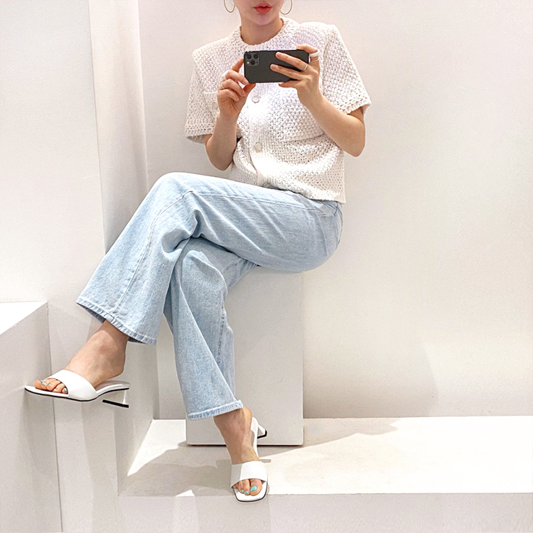 カーディガン レディース 半袖 白 サマーニット 夏　ゆったり ショート丈 エレガント きれいめ ジョイフィール joyfeel