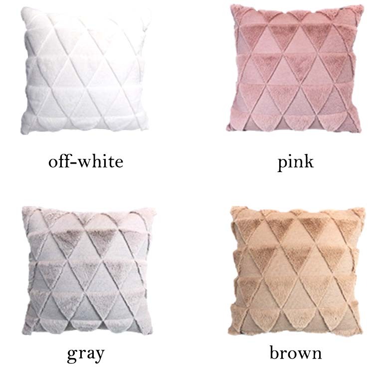 クッションカバー 45×45cm 北欧 秋 冬 ボア ファー おしゃれ かわいい Dazzle ダズル
