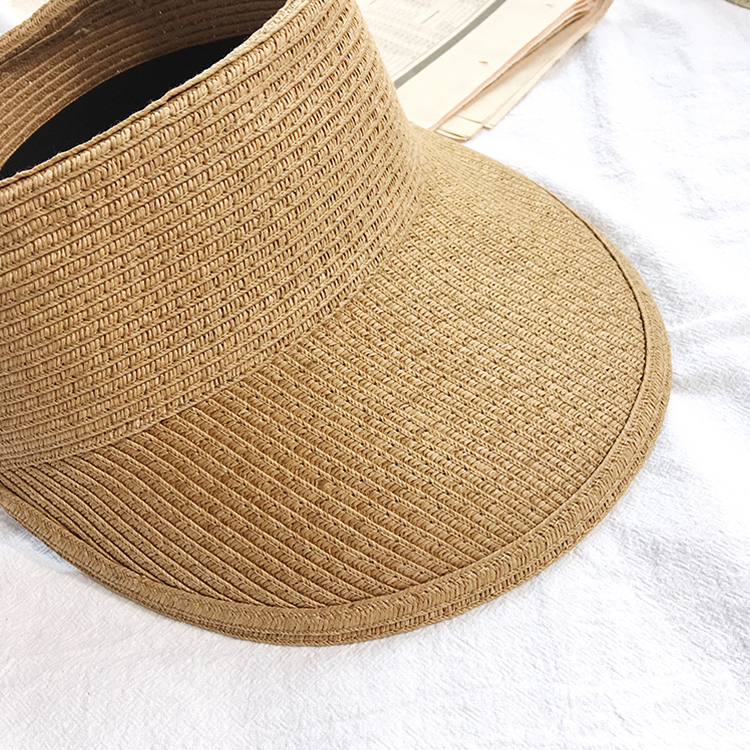 サンバイザー レディース ストロー編み つば 大きめ キャップ かわいい 日差し避け 日焼け ジョイフィール joyfeel