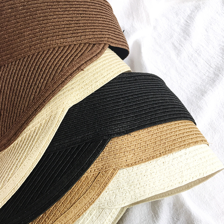 サンバイザー レディース ストロー編み つば 大きめ キャップ かわいい 日差し避け 日焼け ジョイフィール joyfeel