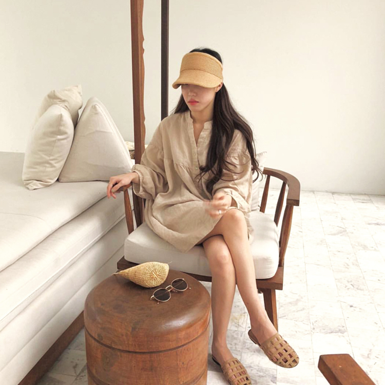 サンバイザー レディース ストロー編み つば 大きめ キャップ かわいい 日差し避け 日焼け ジョイフィール joyfeel