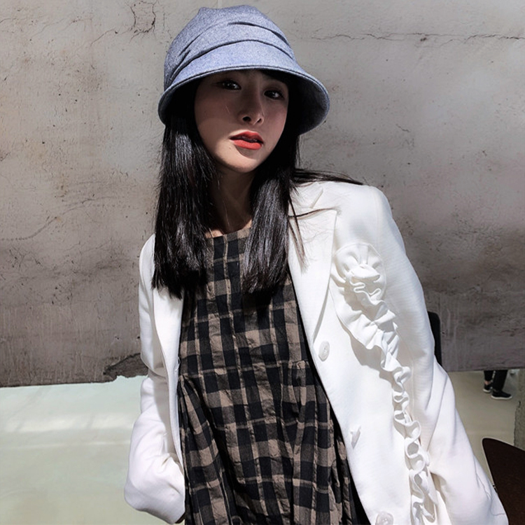 キャスケット レディース 帽子 無地 薄手 コットンリネン ハンチング レトロ ジョイフィール joyfeel