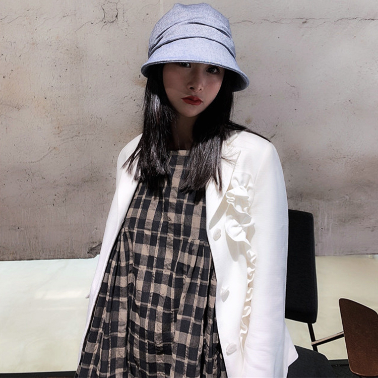 キャスケット レディース 帽子 無地 薄手 コットンリネン ハンチング レトロ ジョイフィール joyfeel