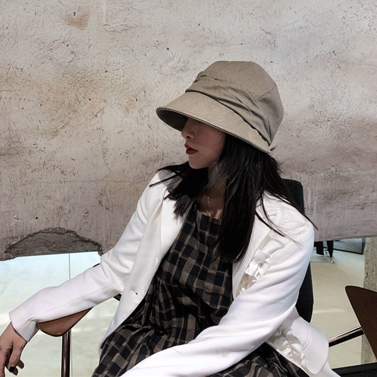 キャスケット レディース 帽子 無地 薄手 コットンリネン ハンチング レトロ ジョイフィール joyfeel