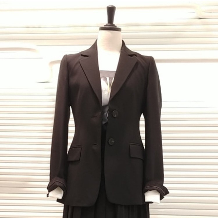 ジャケット スーツ レディース ベルト付き 秋冬 シングル 入学式 卒業式 韓国  width=