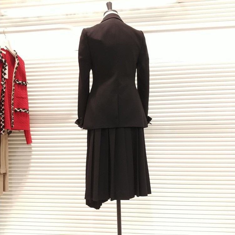 ジャケット スーツ レディース ベルト付き 秋冬 シングル 入学式 卒業式 韓国  width=