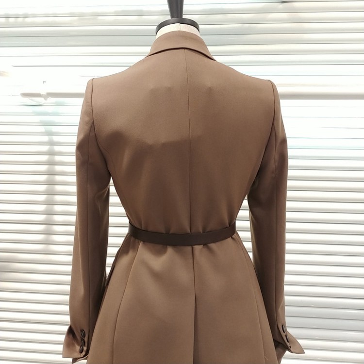 ジャケット スーツ レディース ベルト付き 秋冬 シングル 入学式 卒業式 韓国  width=