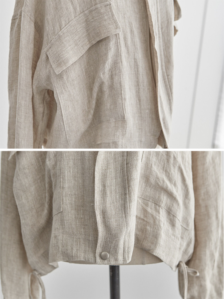 ジャケット リネン レディース シャツ 韓国 送料無料 Dazzle ダズル