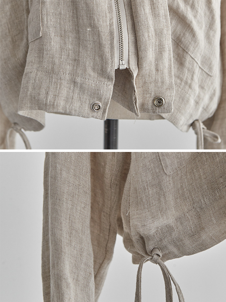 ジャケット リネン レディース シャツ 韓国 送料無料 Dazzle ダズル