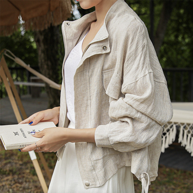 ジャケット リネン レディース シャツ 韓国 送料無料 Dazzle ダズル