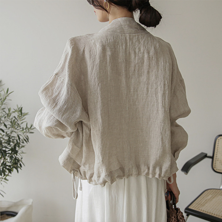 ジャケット リネン レディース シャツ 韓国 送料無料 Dazzle ダズル