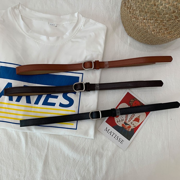 ベルト レディース 細ベルト 韓国ファッション 送料無料 Dazzle ダズル