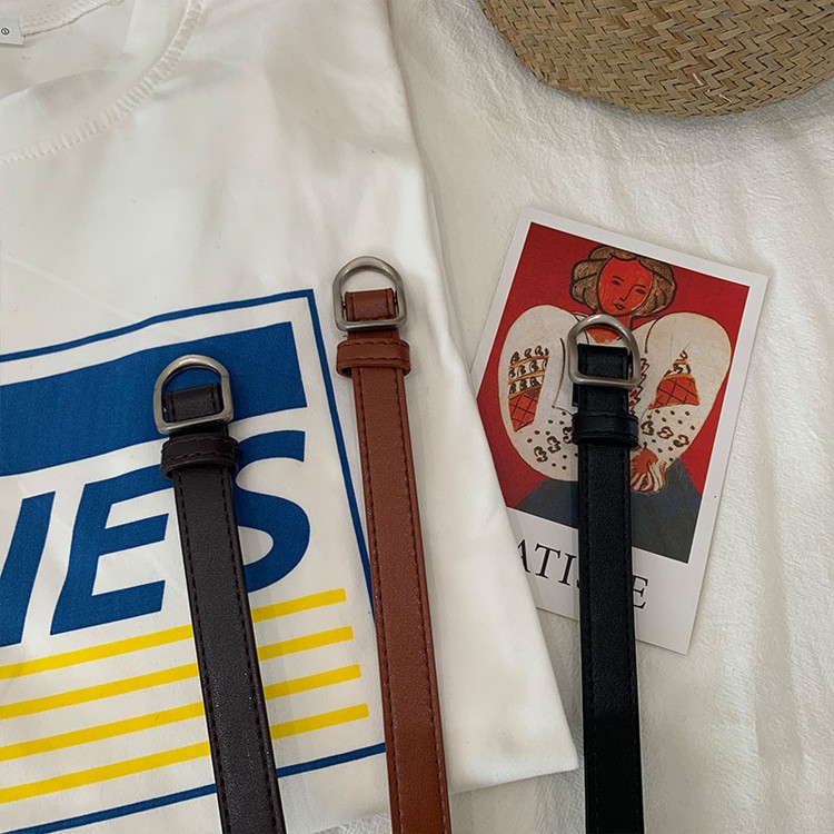 ベルト レディース 細ベルト 韓国ファッション 送料無料 Dazzle ダズル