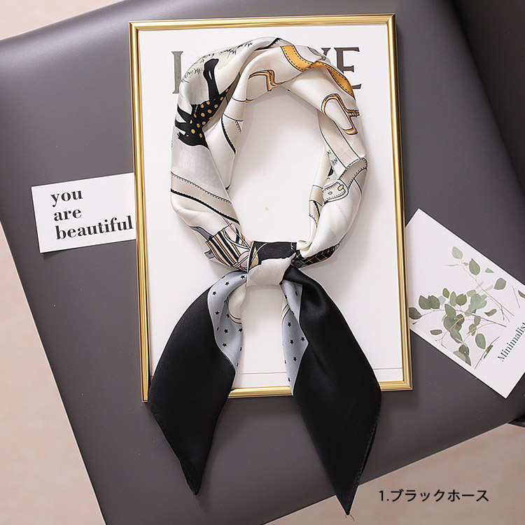 スカーフ レディース シルク シフォン スカーフベルト 韓国 送料無料 Dazzle ダズル