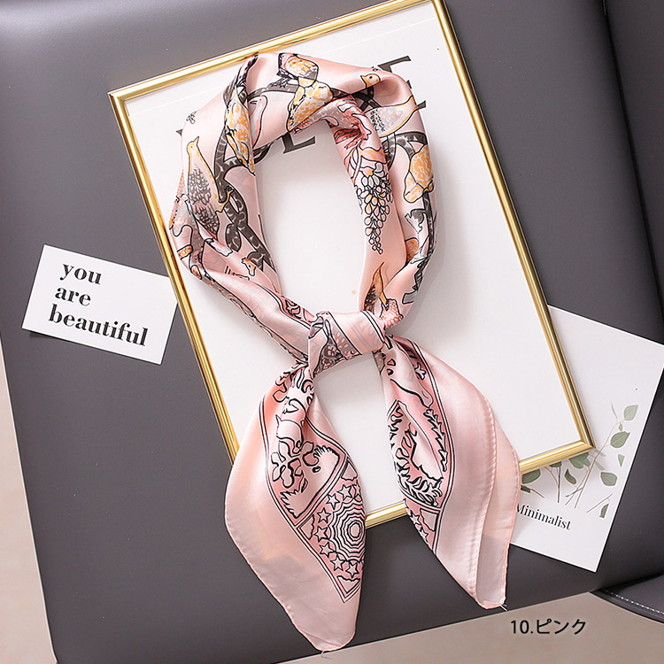 スカーフ レディース シルク シフォン スカーフベルト 韓国 送料無料 Dazzle ダズル