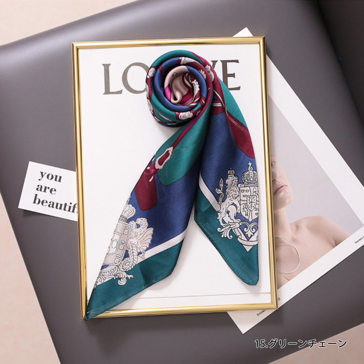 スカーフ レディース シルク シフォン スカーフベルト 韓国 送料無料 Dazzle ダズル