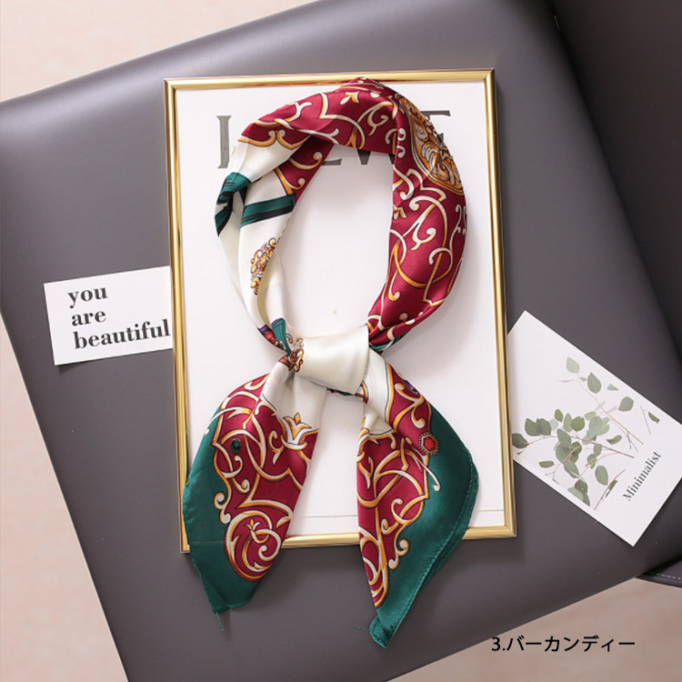 スカーフ レディース シルク シフォン スカーフベルト 韓国 送料無料 Dazzle ダズル